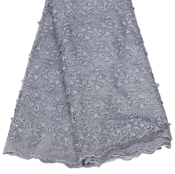 

2020 3D Mesh Tulle Net African Lace Fabric Nigerian Wedding Dresses Stages Cloth Laces With Rhinestones