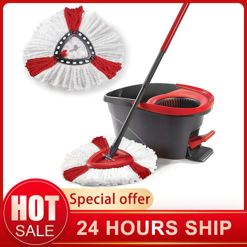 Replacement Head For Mop 2 In 1 Turbo 3pcs,red And White Th 【97OFF!】