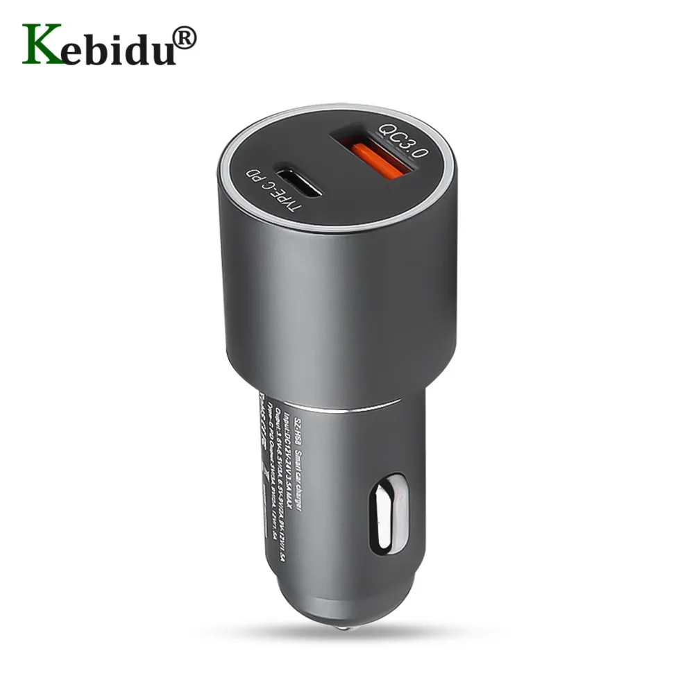 Автомобильное зарядное устройство Quick Charge 3,0 usb type C для Xiaomi Mi huawei samsung QC3.0 быстрое PD USB C автомобильное зарядное устройство для телефона