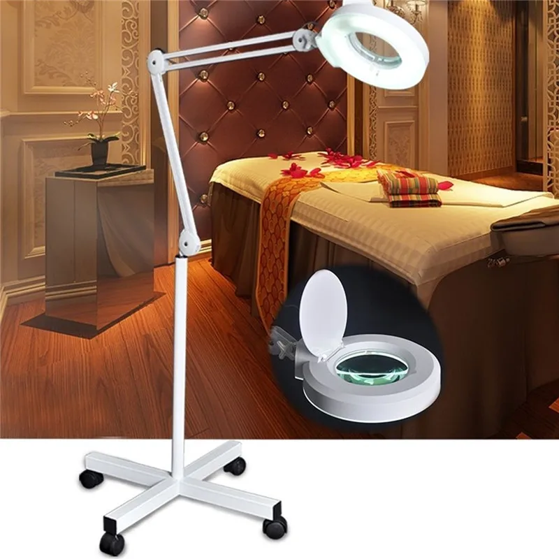  5x LED Lamp Light Makeup Floor Magnifier Skincare Cold Lens Beauty Manicure Tattoo Salon Spa For Me - 4000129445921