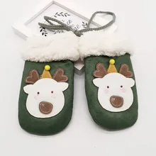 Детские зимние варежки для девочек с милым рисунком; зимние теплые перчатки; повседневные спортивные детские перчатки; детские зимние перчатки