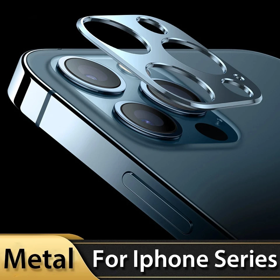 カメラappleのiphone 12プロマックス12ミニ強化ガラス金属プロテクターフィルムリアレンズ保護ケースiphone12プロ Phone Screen Protectors Aliexpress
