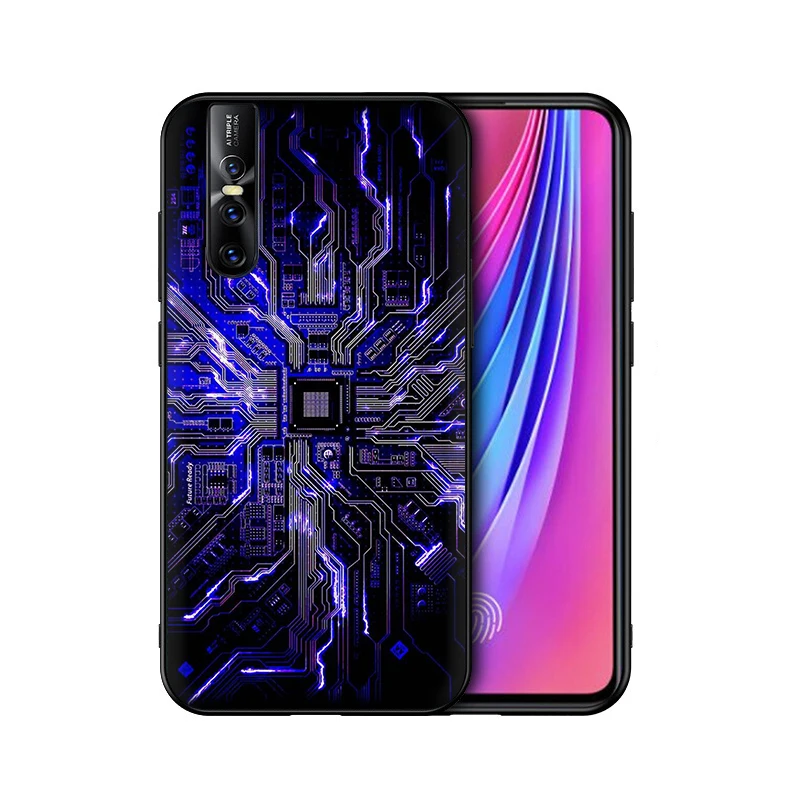 EWAU монтажная плата силиконовый чехол для телефона для VIVO Y53 Y55s Y81s Y79 V9 V11 V15 Pro Y69 Y71 Y91C Y93 Y66 X9s Z5X - Цвет: B4