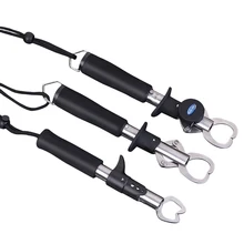 Control Fish Clamp Device Lures Fishing Lip Gripper Holder Grabber Pliers Stainless Steel Fishing Tool With Weighing And Ruler