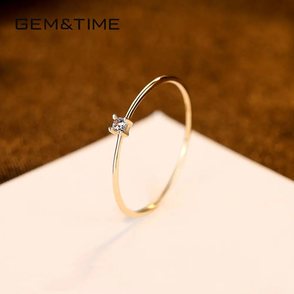 Gem&Time, элегантные кольца 14 к, золото, твердый зеленый топаз, кольца для женщин, драгоценный камень, на палец, свадебные, Femme Bague De Ouro Pur Au585, подарки R14145