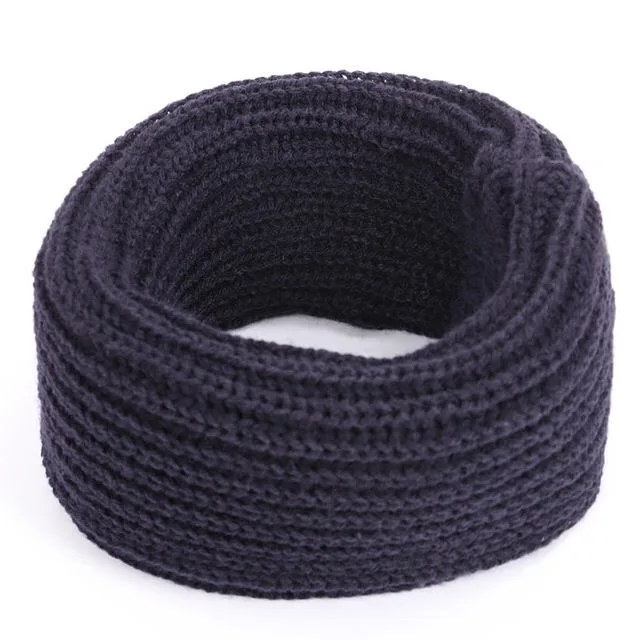 BT-427 navy blue Теплый для шеи осенью и зимой, мужской и женский ученик может сочетать все виды вязаных пуловеров и универсальных шарфов - Цвет: BT-427 navy blue