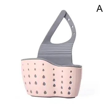 

Kitchen Organizer Sponge Storage Hanging Basket Drainer Countertop Adjustable Snap Sink Rack Hanging Kitchen Holder Bathroom