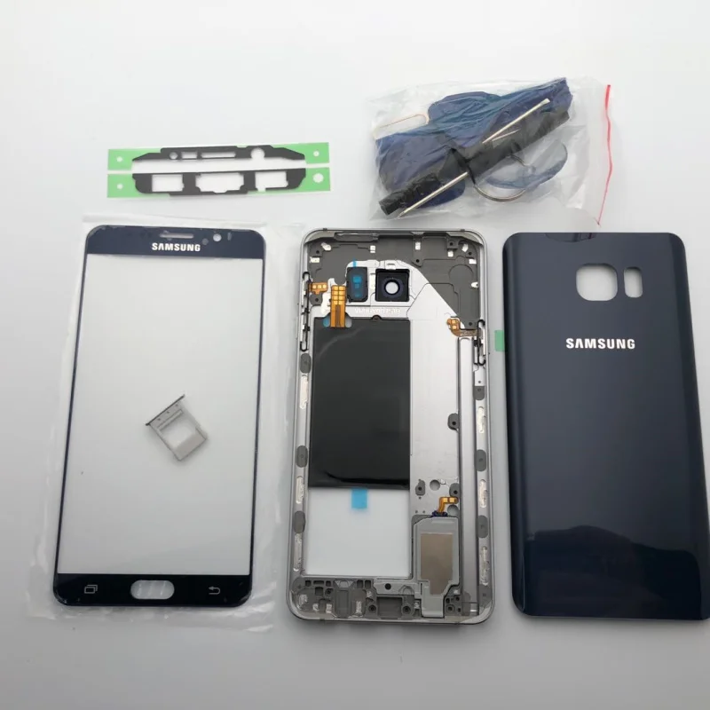 Чехол накладка для Samsung Galaxy Note 5 N920 N9200 с двумя картами|Корпусы и рамки мобильных