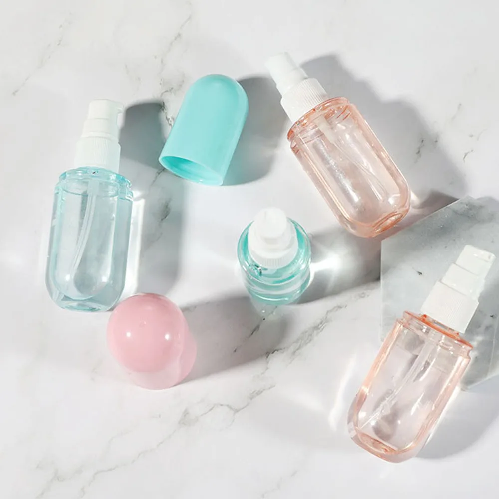 1PC Fine Mist Spray Bottle Pump Bottle Container Portable Refillable Plastic Perfume Atomizer Empty Travel Lotion 2