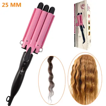 

Ceramic Triple Barrel Hair Curler Hair Styler Hair Waver Styling Tools Electric Curling Tongs Professional Hair Curling Iron