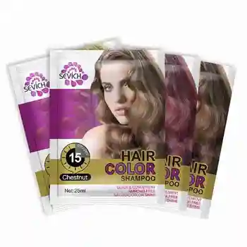 

10pcs Sevich Hair Color Shampoo Moisturizing Hair Dye Natural Organic Temporary Red Hair Dye Shampoo 15minutes Quick Color
