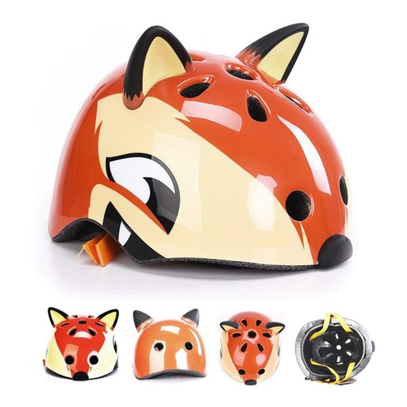 -8 Years Children's Bike Helmets Ultralight High Densit Cartoon Skating Cycling Children's Protective Gear Bicycle Helmets