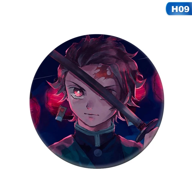Us 055 10 Offanime Demon Slayer Kimetsu No Yaiba Kamado Tanjirou Cosplay Bedge Cartoon Collect Backpacks Bags Badges Button Brooch Pins On