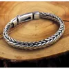 BOCAI New Real solid S925 pure silver  hand woven  bracelet for men vintage mighty Thai silver men bracelet ► Photo 2/6