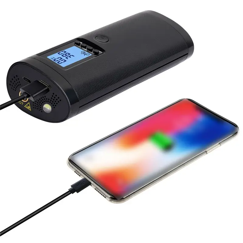 Bicycle Electric Pump Multi-Function Intelligent Charging Treasure Portable Bicycle Air Tire Pump Bike Tools