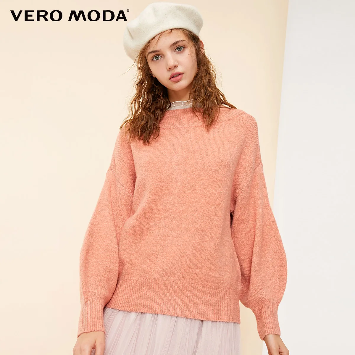 Vero Moda Женский Топ свитер с рукавом фонариком | 318313516 - Цвет: Rose dawn