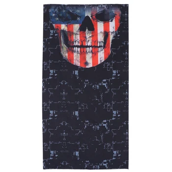 

1PC 3D Printing Sunblock Mask Creative Digital Skull Pattern Sunscreen Mask Breathable Sun Protection Cover