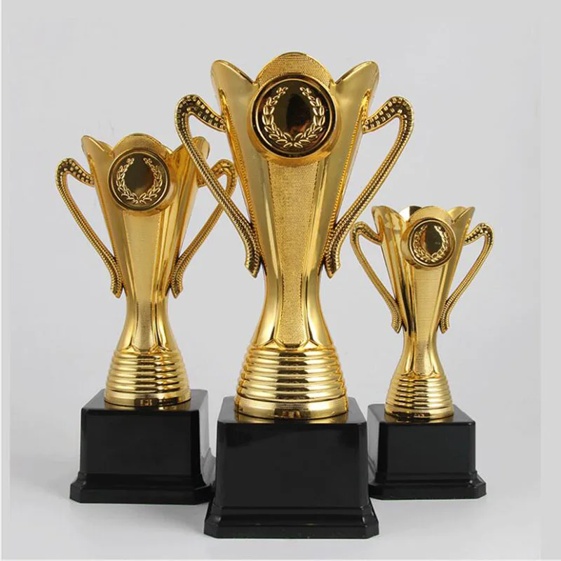 

Free Customize Trophy College Sports Award Gold Plated Trophy Cup Ceremony Team Sports Competition Metal Craft Souvenir Trofeu