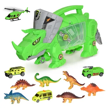 

Dinosaur Storage Carrier for Dinosaurs & Car includes mini dinosaurs & car toys High Educational Toys Juguetes para niños#D5