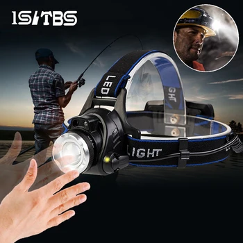 

LED Induction Headlamp Sensor Headlight T6/L2 Outdoors Waterproof Zoomable USB Rechargeable 18650 Battery Camping Hiking Light