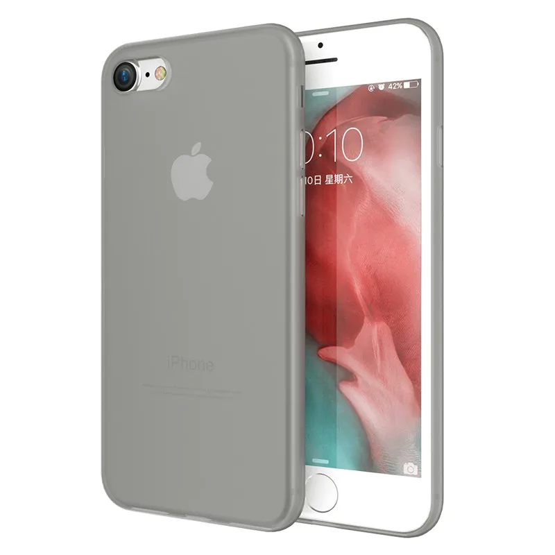 Матовый противоударный чехол для телефона для Apple iPhone 7 XR XS MAX 6s матовый чехол для телефона для iPhone X XS 5 5S SE 6 6s 7 8 Plus - Цвет: Gray