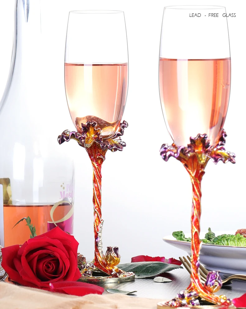 Изысканный Королевский стиль бокалы для шампанского модные хрустальные бокалы для вина Рождественское украшение из стекла идея чашки