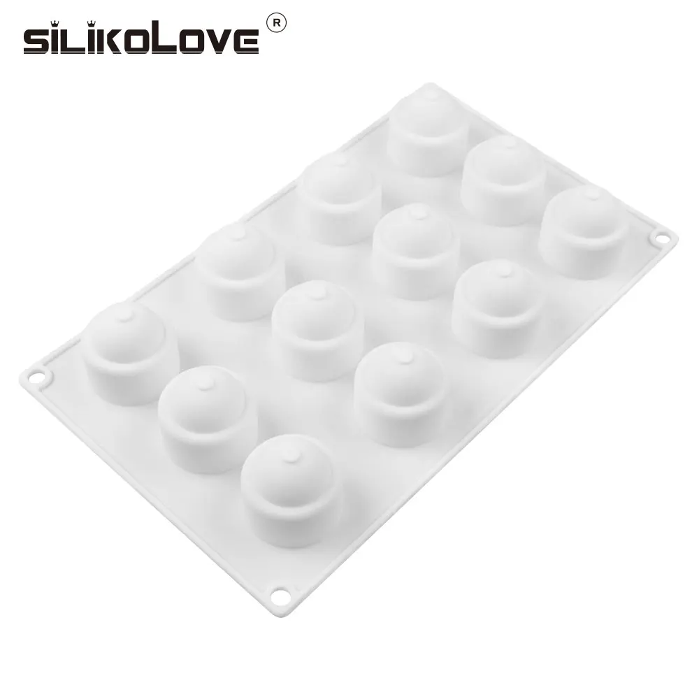 Силиконовая форма для торта SILIKOLOVE шоколадная мусса белый кондитерский десерт