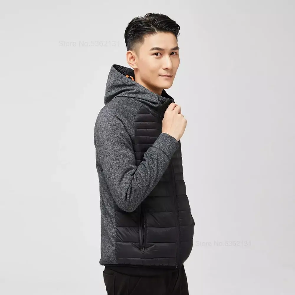Xiaomi Uleemark Men Sports Cotton Clothes Winter Autumn Male Jacket Coat Spliced Design Comfortable