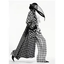 Женское кашемировое пуховое пальто, длинное твидовое шерстяное зимнее/осеннее теплое пальто для женщин, качественное элегантное женское пальто в ломаную клетку