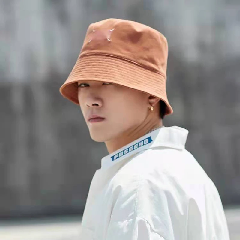 Summer Cotton Panama Hat for Men Fashion Hip Hop Large Brim Sun Hat Male  Outdoor Travel Sun Protection Bucket Hats