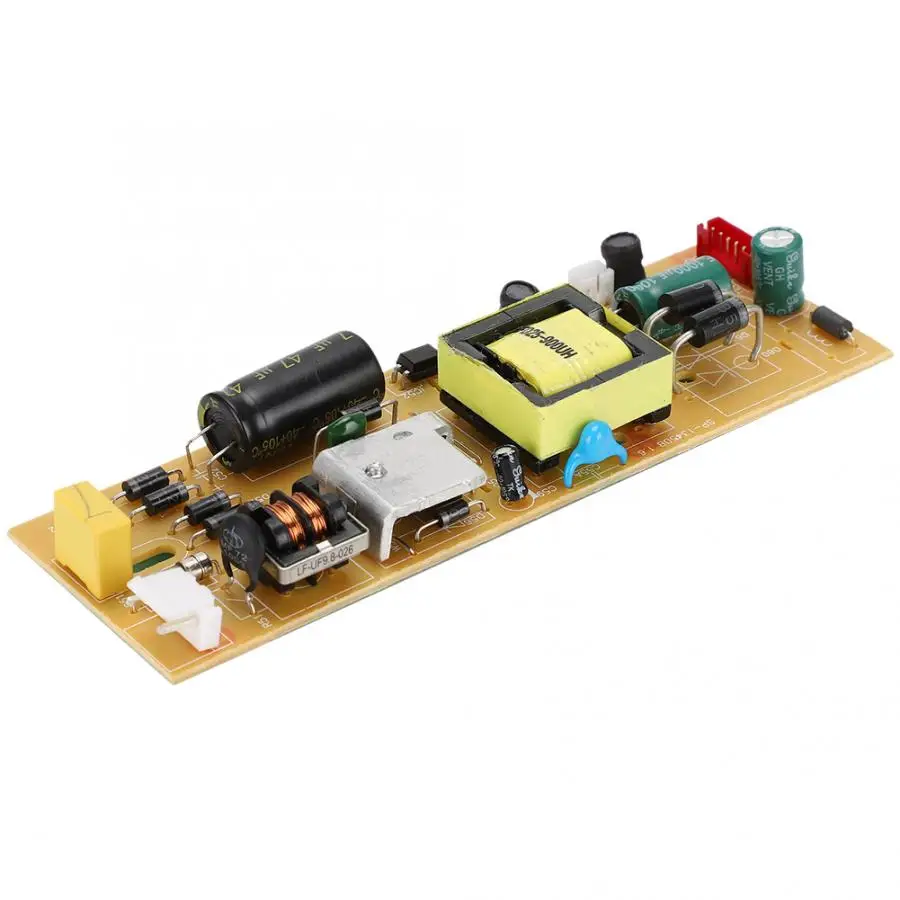 ASHATA Power Supply Board Unit,15-19 Inch LED LCD 2-in-1 ABS+PC Power Supply Main Board Unit Voltage Regulator 100-240V High Current Transfer Efficiency