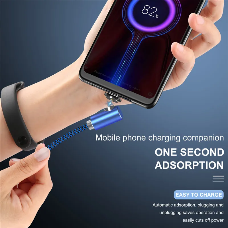 Магнитный usb-кабель GTWIN для зарядки iPhone 11 Pro Max 8 7 6, магнитный кабель Micro usb type C, зарядное устройство на 90 градусов для samsung S10