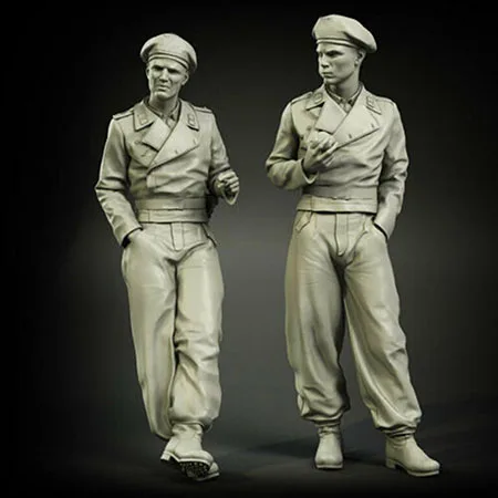 1/35 сборный Набор фигурок из смолы | Игрушки и хобби