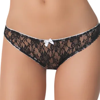 

Lace Women Panties Low-waist Hollow Out Bowknot Splice Lingerie Bragas Encaje Womens Panties Female Breathable Briefs Bragas