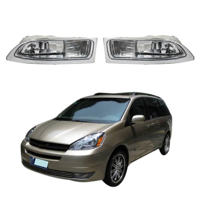 Для TOYOTA Sienna 2004-05 2 шт. автомобильный правый+ левый передний противотуманный светильник с лампами