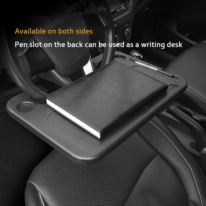 Car Food Tray for Car Laptop Food Steering Wheel Tray Drink Holder Desk,Detachable  Tray on Steering Wheel Universal Car Food Tray Portable Car Table Stand  Eating Lunch Snack Tablet : : Car