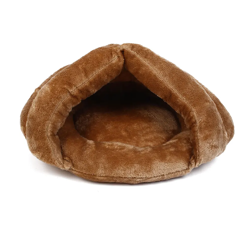 camel Pet Kitten Cat Dog Puppy Winter Warm Sleeping Mat Cave House Igloo Nest - Цвет: camel