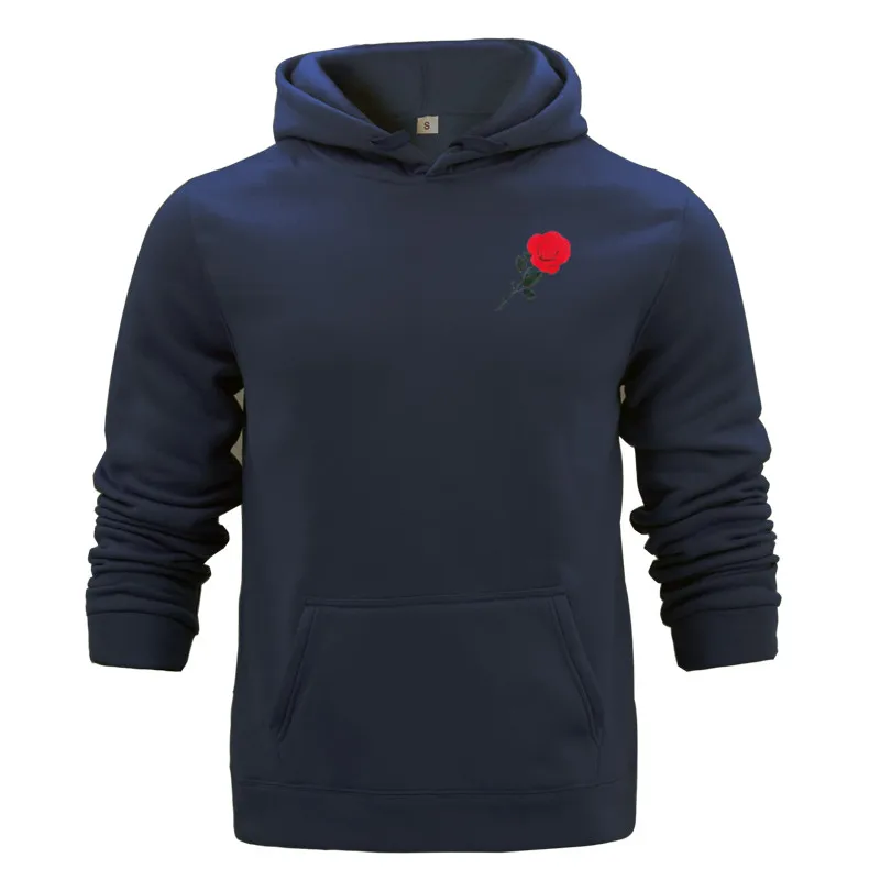 

Fleece Cotton Hoodie Sweatshirt Warm Spring Autumn Tracksuit Rose JackJones Men's Elastic Homewear thin FashionMenswear Male