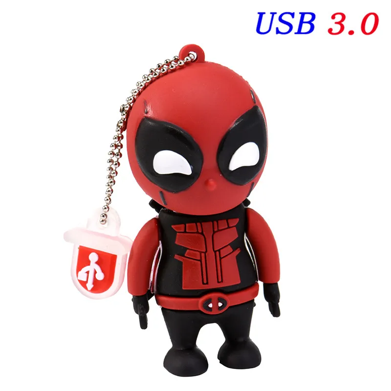 JASTER USB 3,0 мультфильм Marvel Человек-паук серия высокоскоростной креативный u-диск 64 ГБ 32 ГБ 16 ГБ 8 ГБ 4 ГБ USB 3,0 Поддержка видео свадьба - Цвет: B