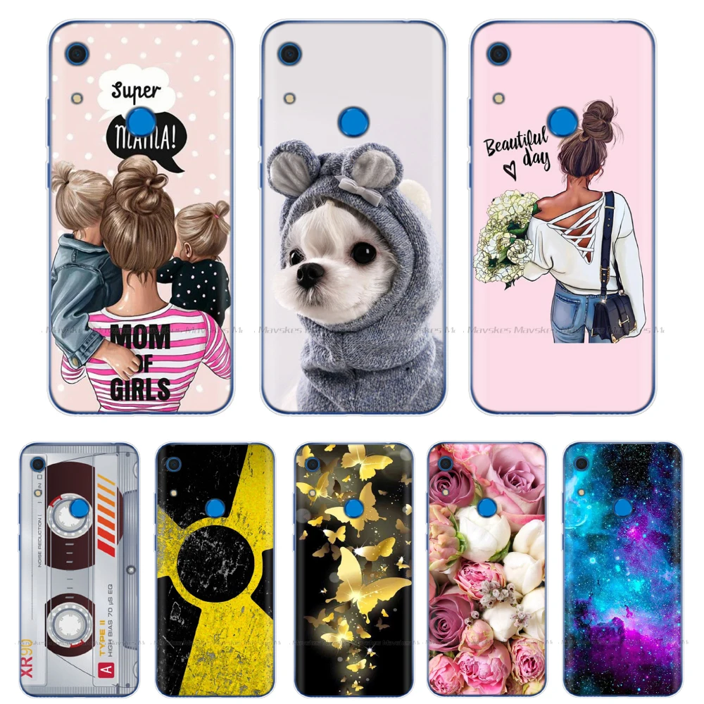 Чехол для huawei y6s чехол Huawei Y6 s милые Мультяшные ТПУ чехлы Coque задняя крышка Y6S 2019
