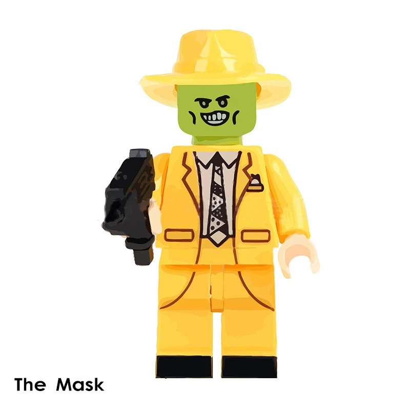 Одиночная распродажа, набор колец из фильма ужасов, Billy Freedy Jeepers, криперы, Leatherface, комедия, строительные блоки, комплекты кирпичей, игрушки - Цвет: The Mask