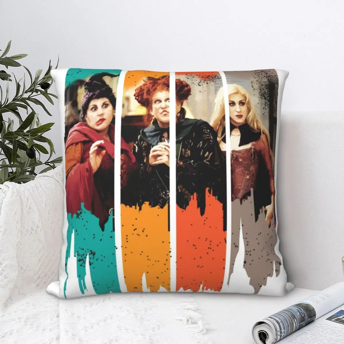 Квадратная наволочка Hocus Pocus Sanderson Sisterss забавный домашний декоративный чехол для
