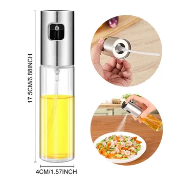 

Kitchen Tools Baking Oil Spray Empty Bottle Vinegar Bottle Oil Dispenser Cooking Tool Salad BBQ Cooking Glass Oil sprayer