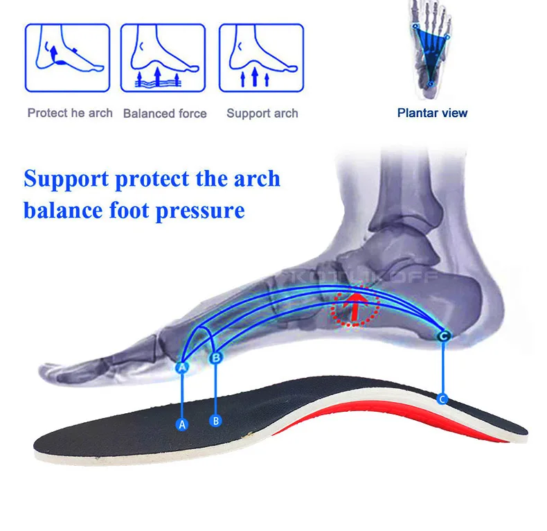 Ортопедические стельки для поддержки стопы, ортопедические стельки для ног, облегчающие давление воздуха, амортизирующие стельки