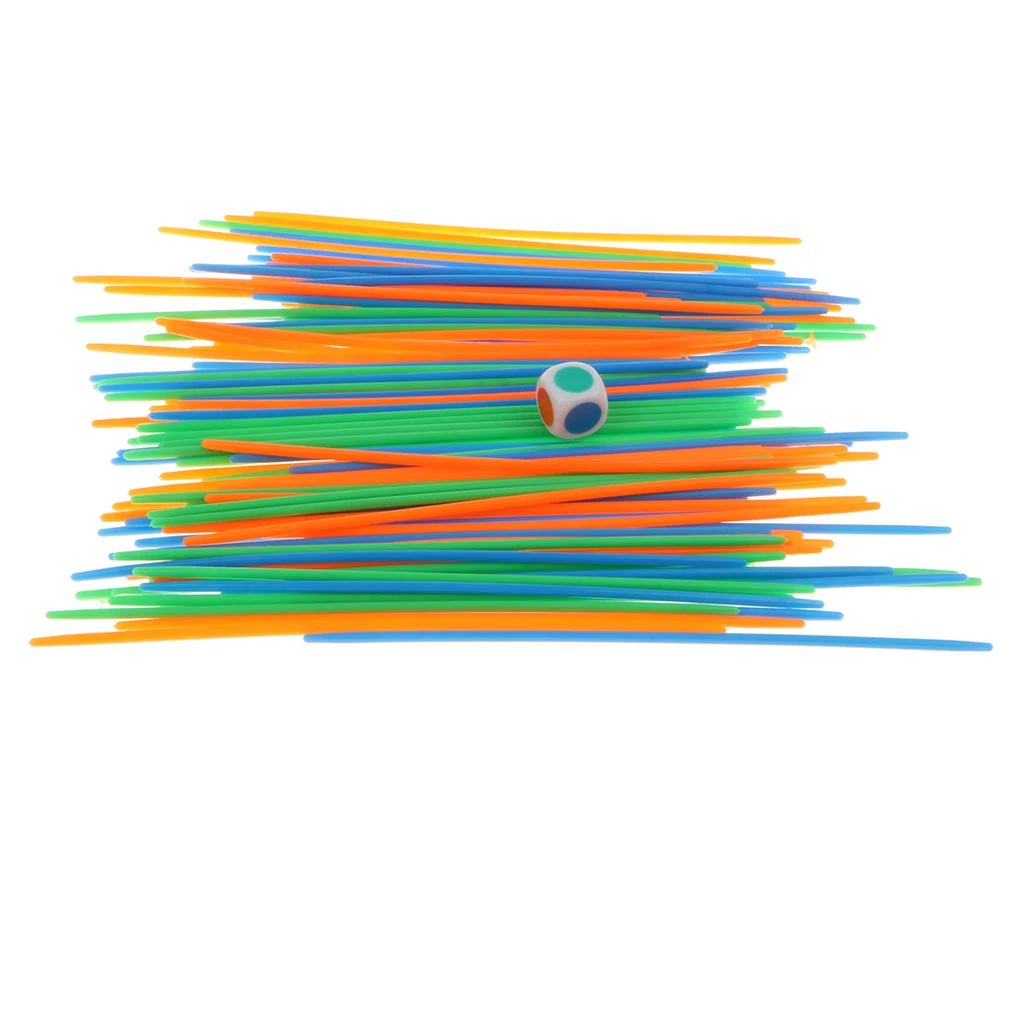 100 PCS Colorful Mikado Pickup Sticks Game Set Parent-child Interactive Toy pickup sticks game
