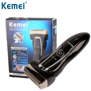 

Kemei Men Rechargeable Razor Reciprocating Beard Trimmers Portable Beard Hair Trimmer Stainless Steel Blade Cutting Machine D45