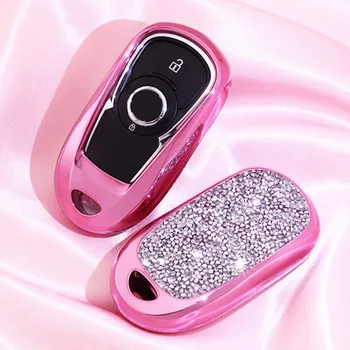 

Hot Sale Luxury Diamond Car Key Case Cover For Buick Envision Vervno GS 20T 28T Encore Opel Astra k Auto Protection Accessories