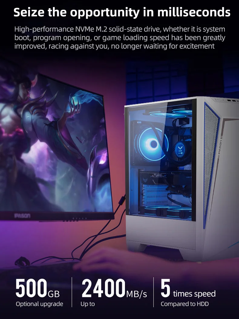 IPASON Battlefield S5 Gaming Computer R5 2600 8G 256G 1050TI/1650/1660S Desktop Assembly Machine Complete PC For Gta5/PUBG/LOL 6 IPASON Battlefield S5 Gaming Computer R5 2600 8G 256G 1050TI/1650/1660S Desktop Assembly Machine Complete PC For Gta5/PUBG/LOL 6