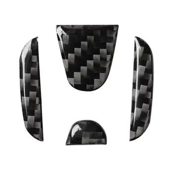 

4pcs Steering Wheel Interior Trim Sticker For Honda Civic 2016-2019 Easy to Past
