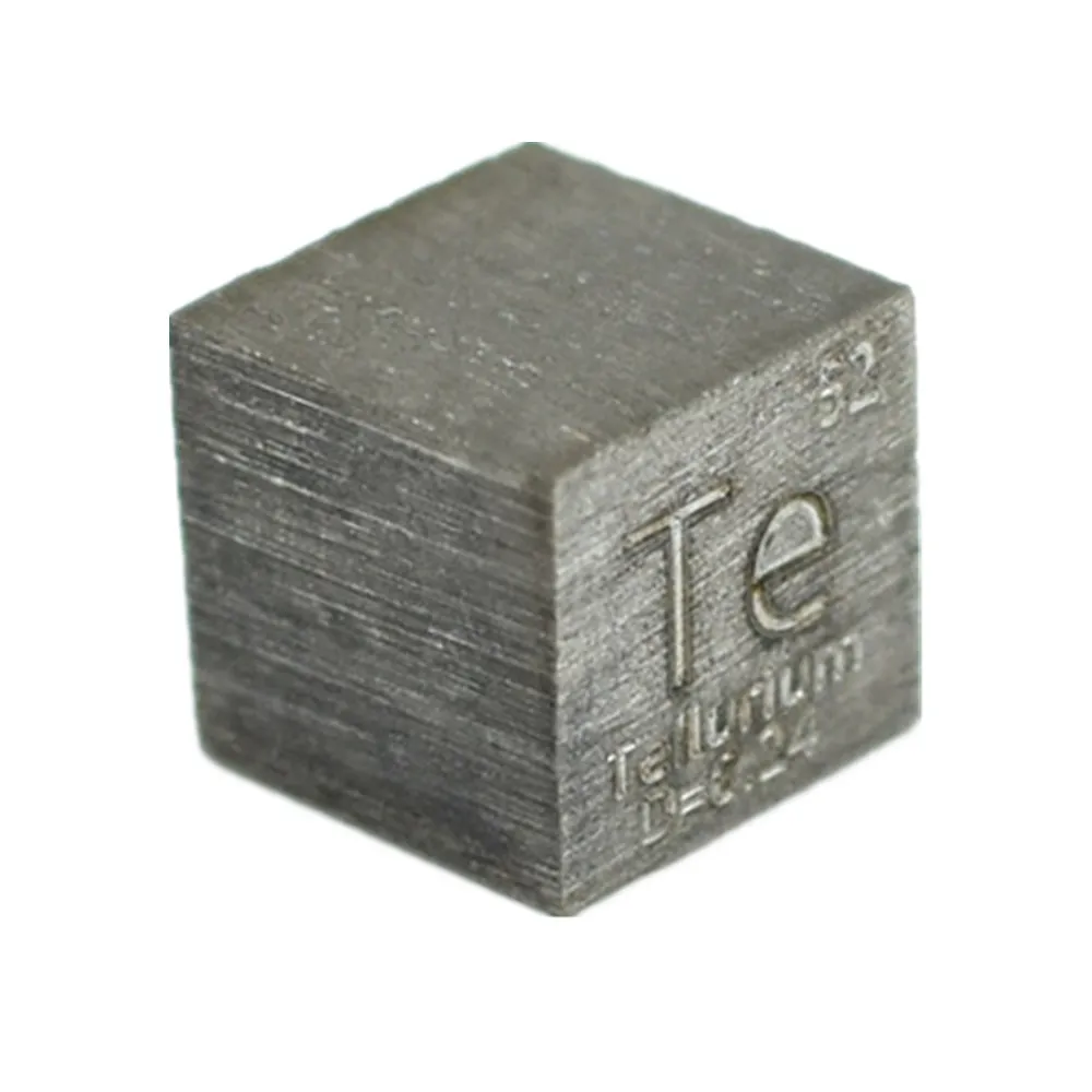 

Tellurium Metal 10mm Density Cube 99.99% Pure For Element Collection Te Collection Display DIY Hand Made